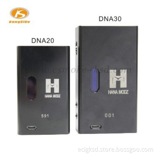 Luxuriant in design KSD clone HANA DNA20 box mod e cigarette wholesale